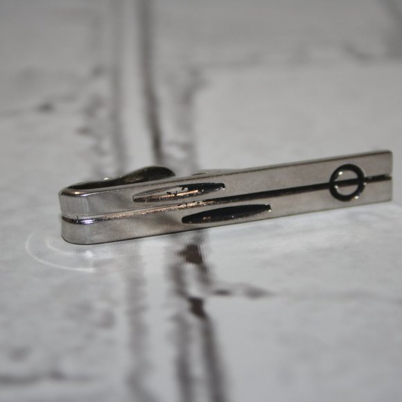 ⚫✨ Vintage Silver Tie Clip · 2" · Men’s ✨⚫ - Picture 3 of 4